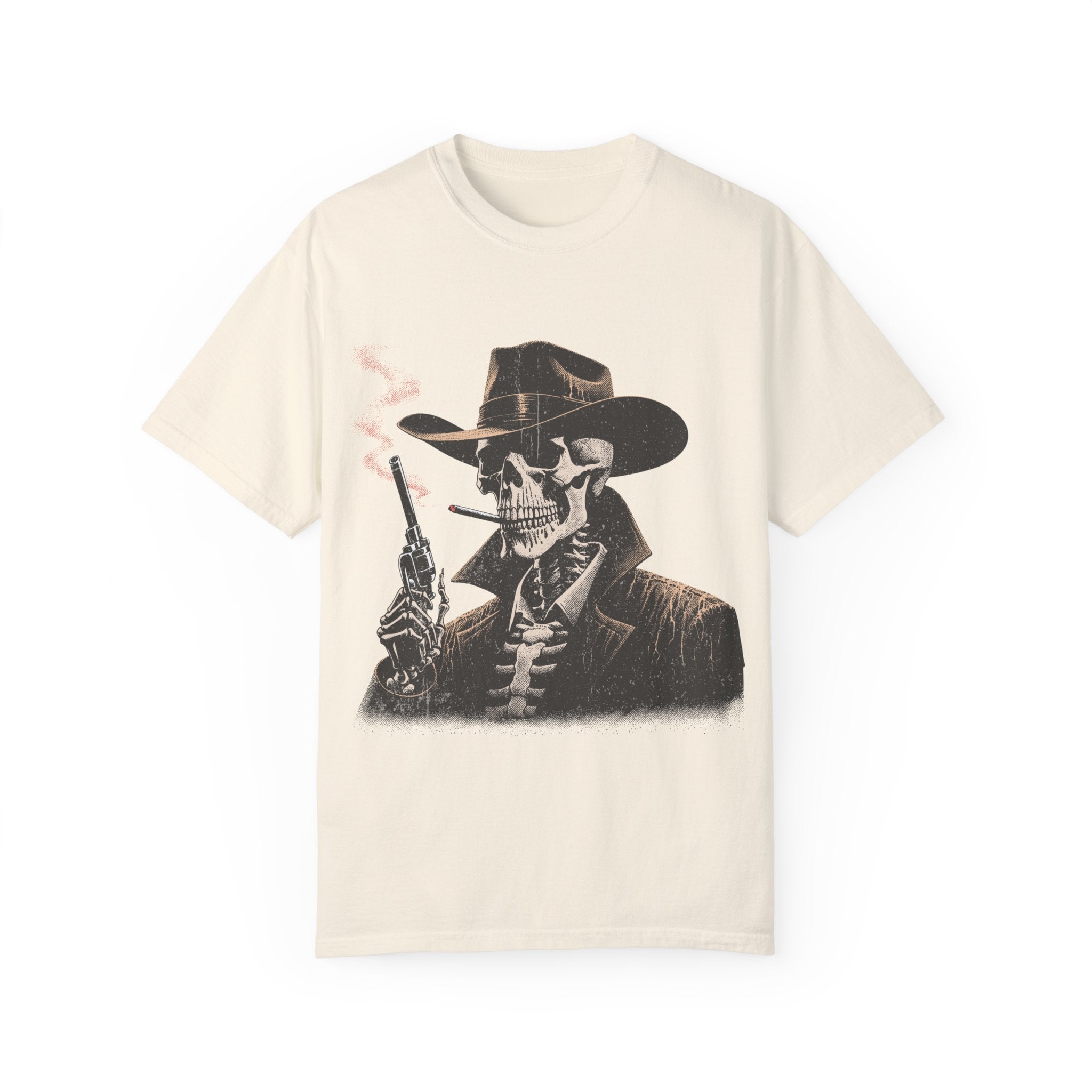 "Cowboy Skeleton Smoking" T-shirt