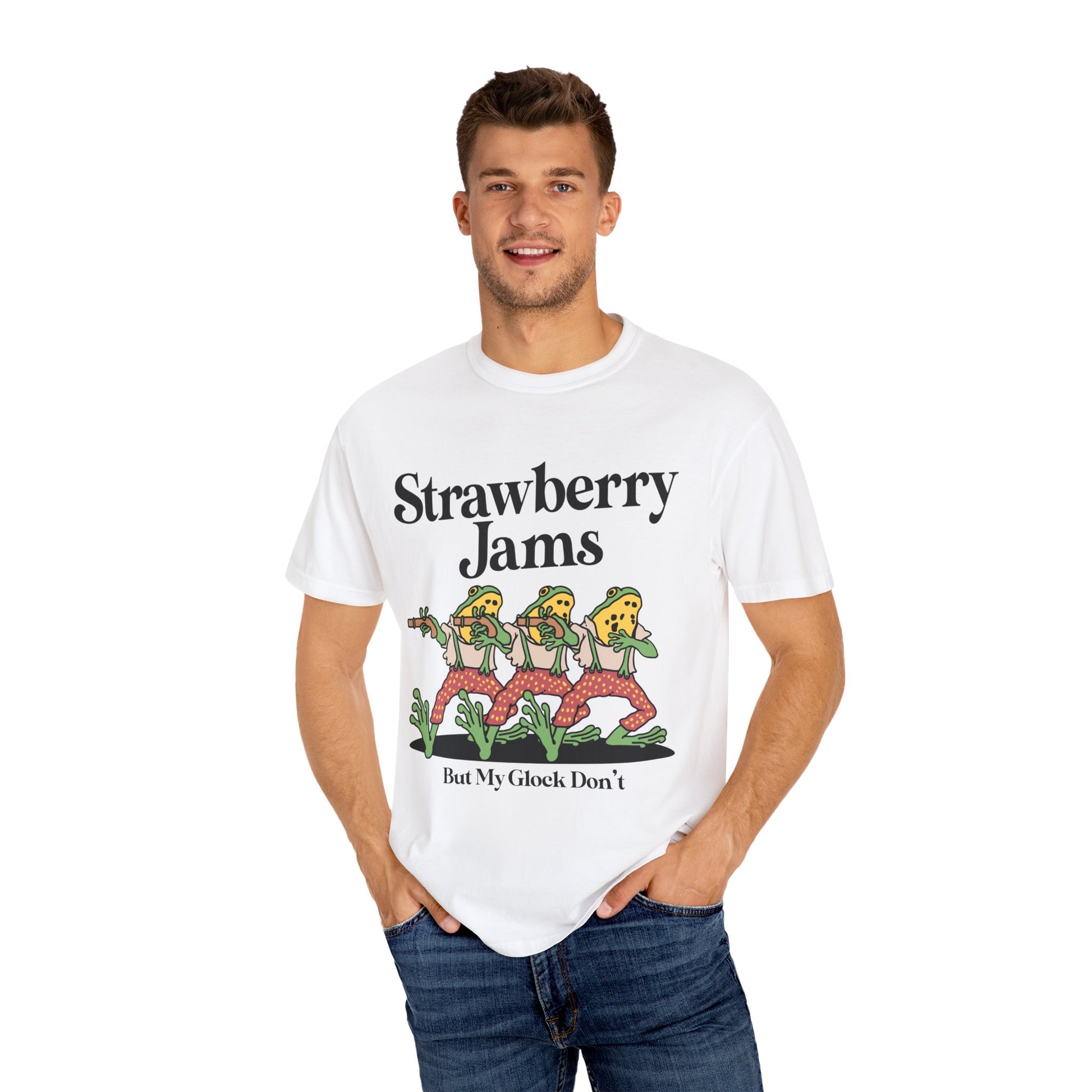 &quot;Strawberry Jams But my Glock Don&#39;t&quot; T-shirt