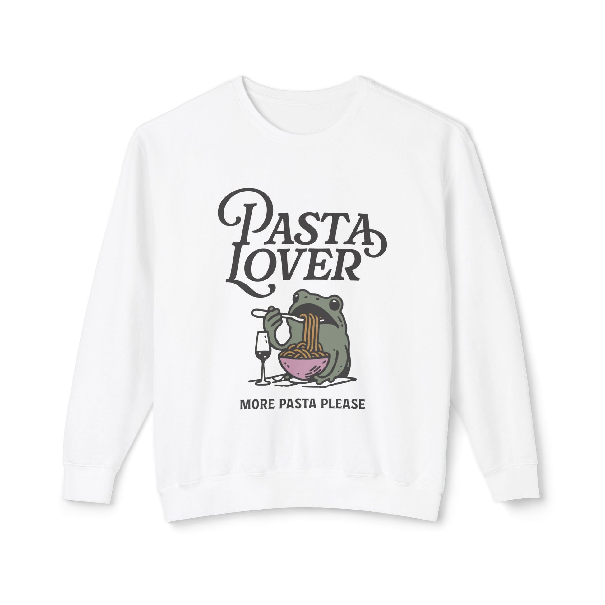 &quot;Pasta Lover Frog&quot; Sweatshirt