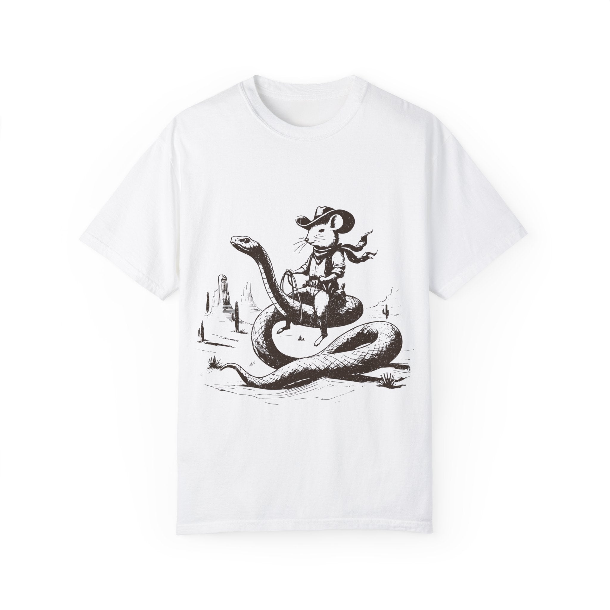 "Mouse Riding a Snake" T-shirt