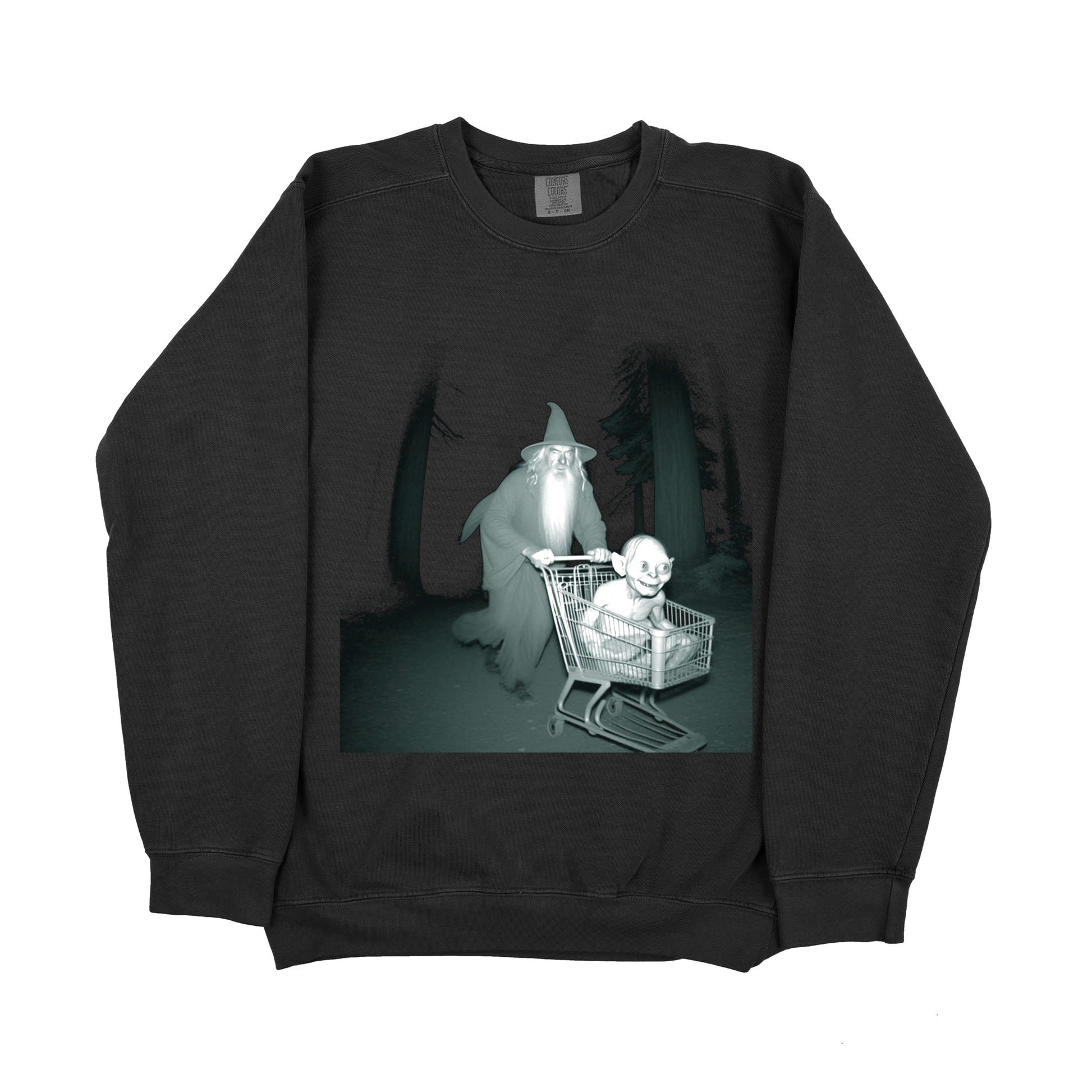 &quot;Wizard&#39;s Nighttime Shopping with Gollum&quot; Sweatshirt