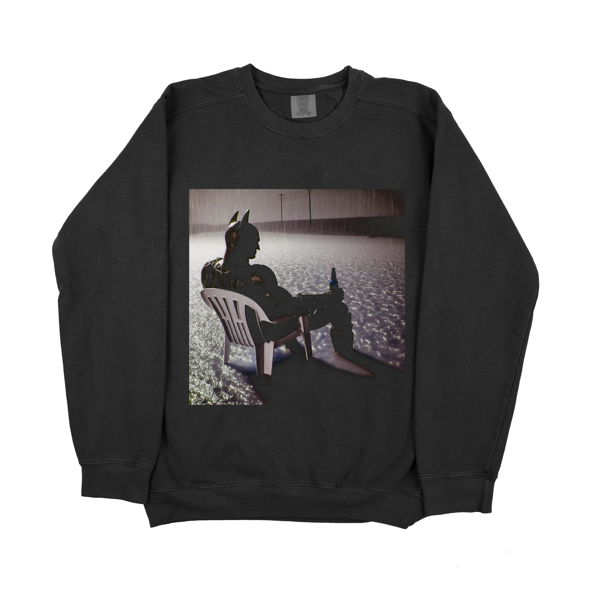 &quot;Batman in the Rain: A Night Off&quot; Sweatshirt