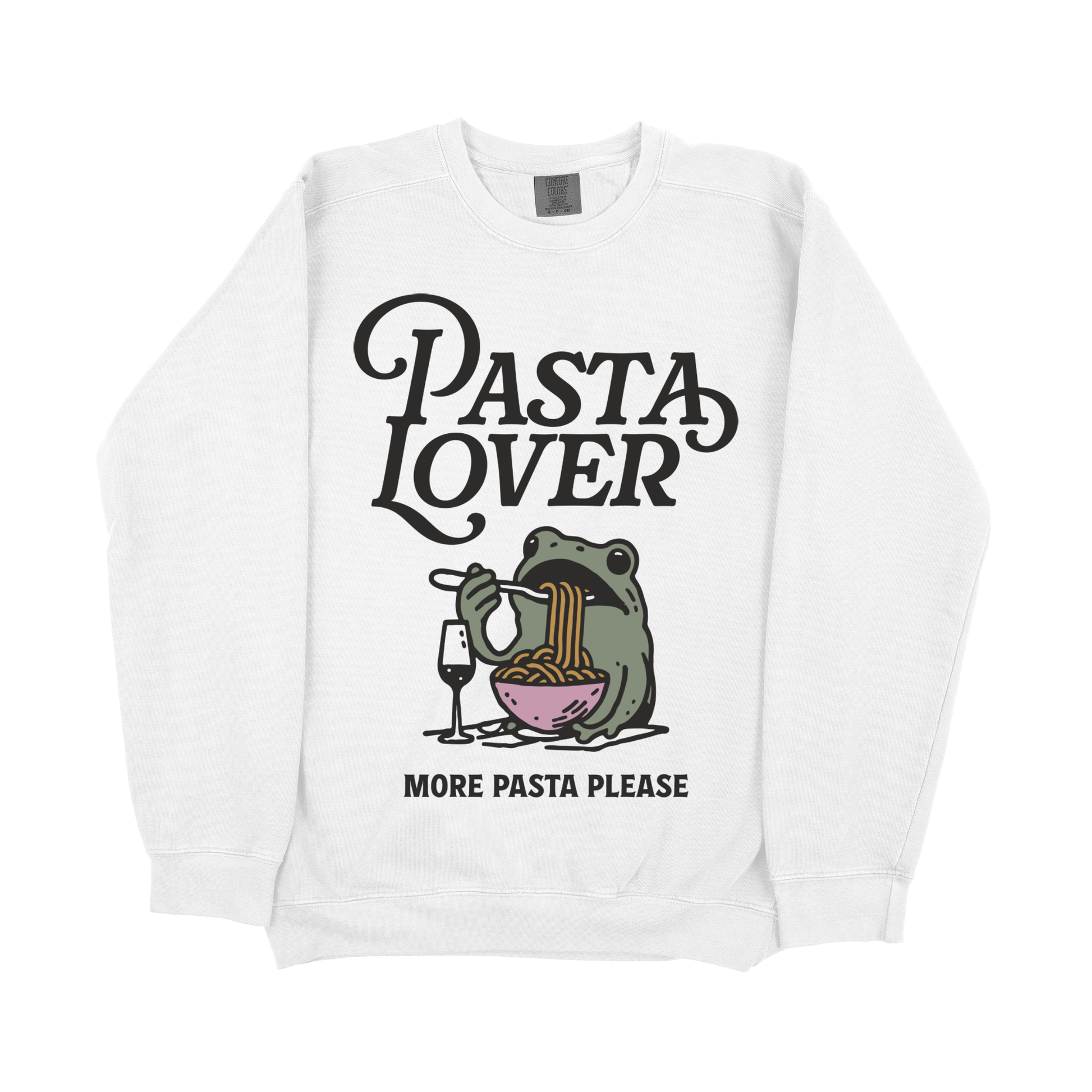 &quot;Pasta Lover Frog&quot; Sweatshirt