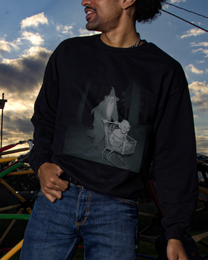 &quot;Wizard&#39;s Nighttime Shopping with Gollum&quot; Sweatshirt