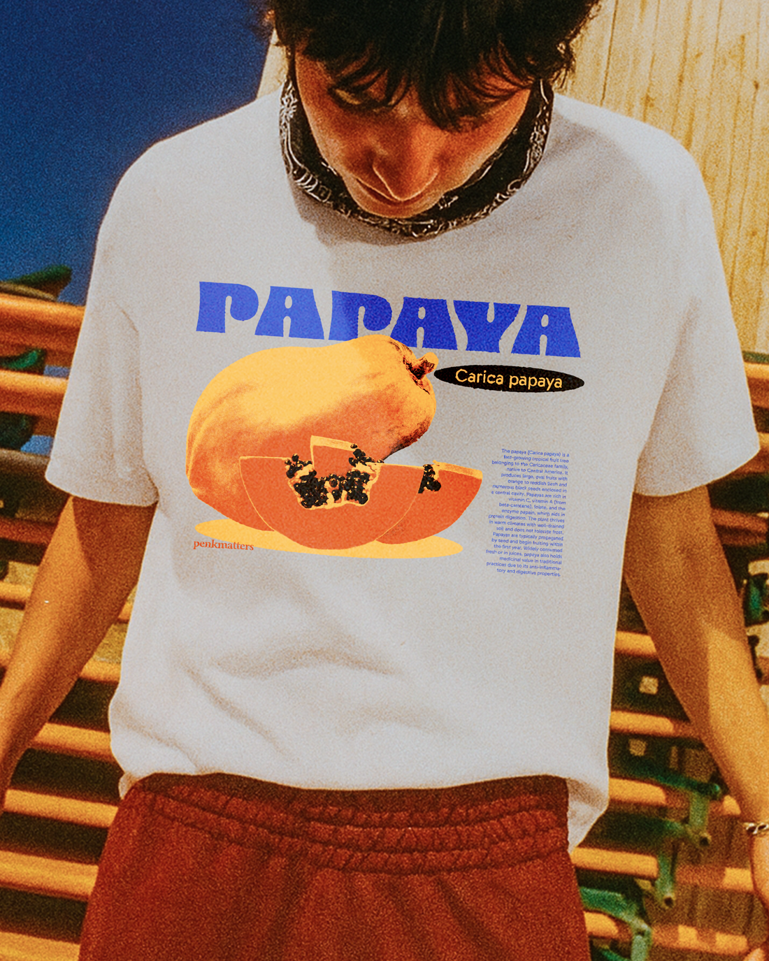 &quot;Papaya&quot; T-shirt