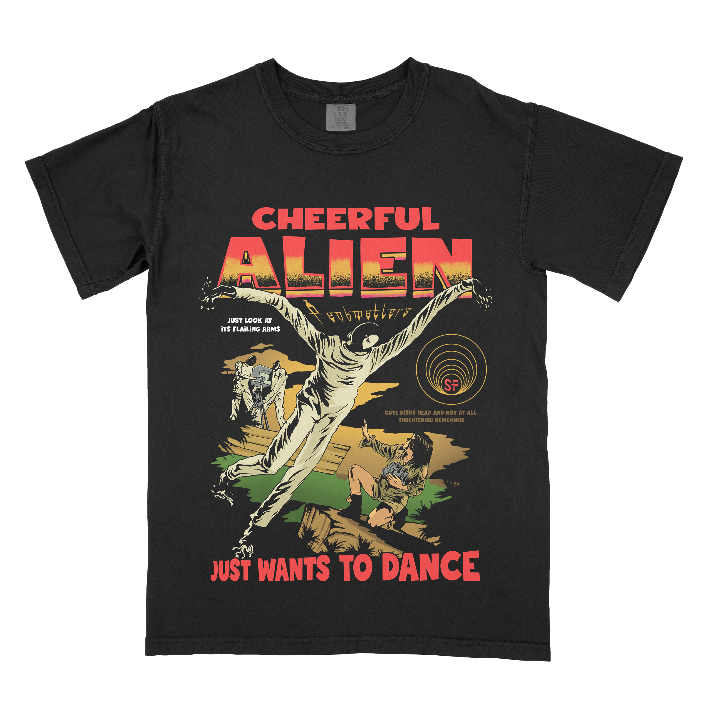 "Cheerful Alien" T-Shirt Printify