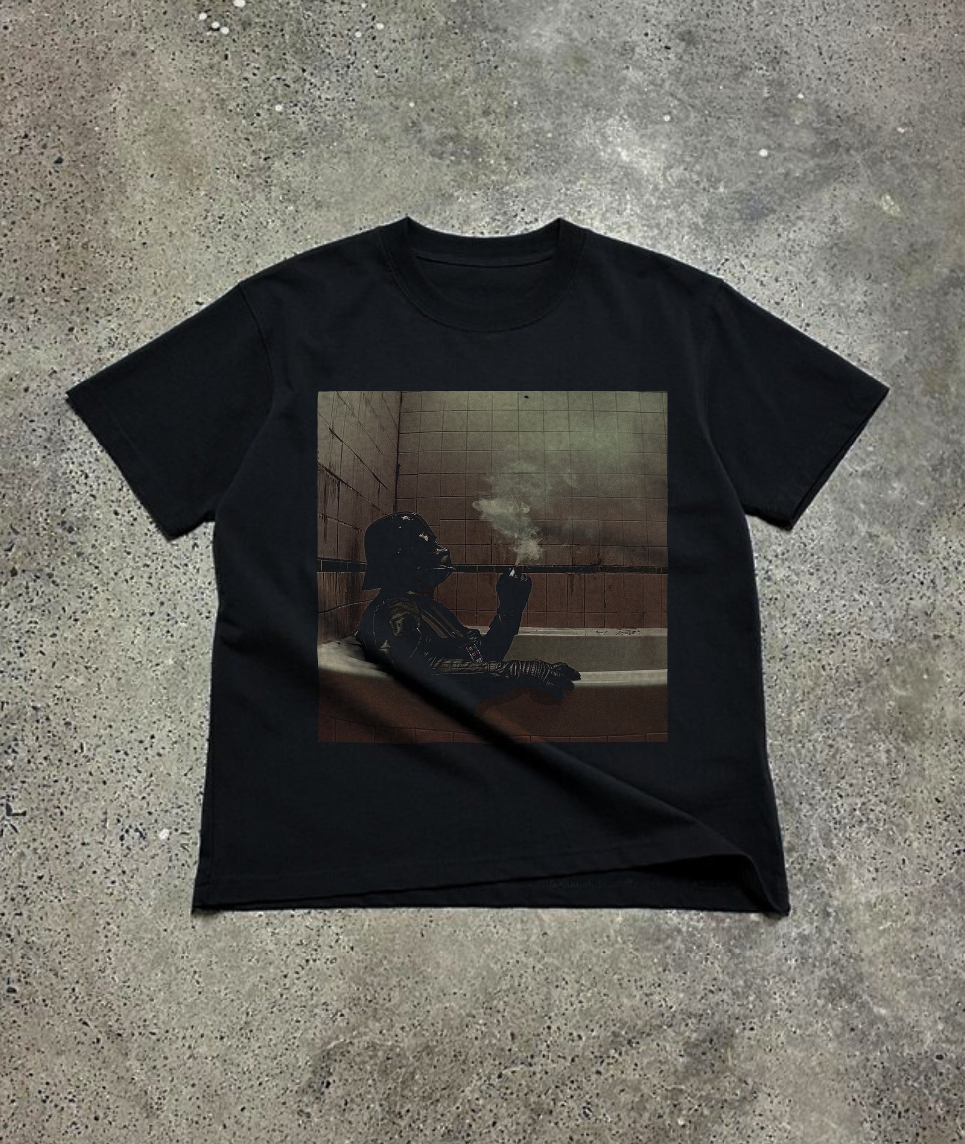 &quot;Darth Vader Smoking In Bathtub&quot; Tee