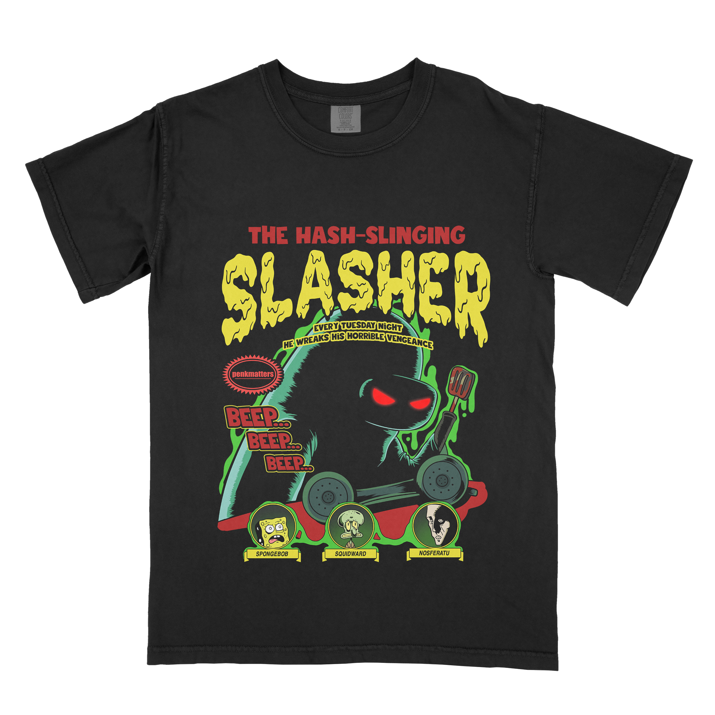 "The Hash-Slinging Slasher" T-Shirt