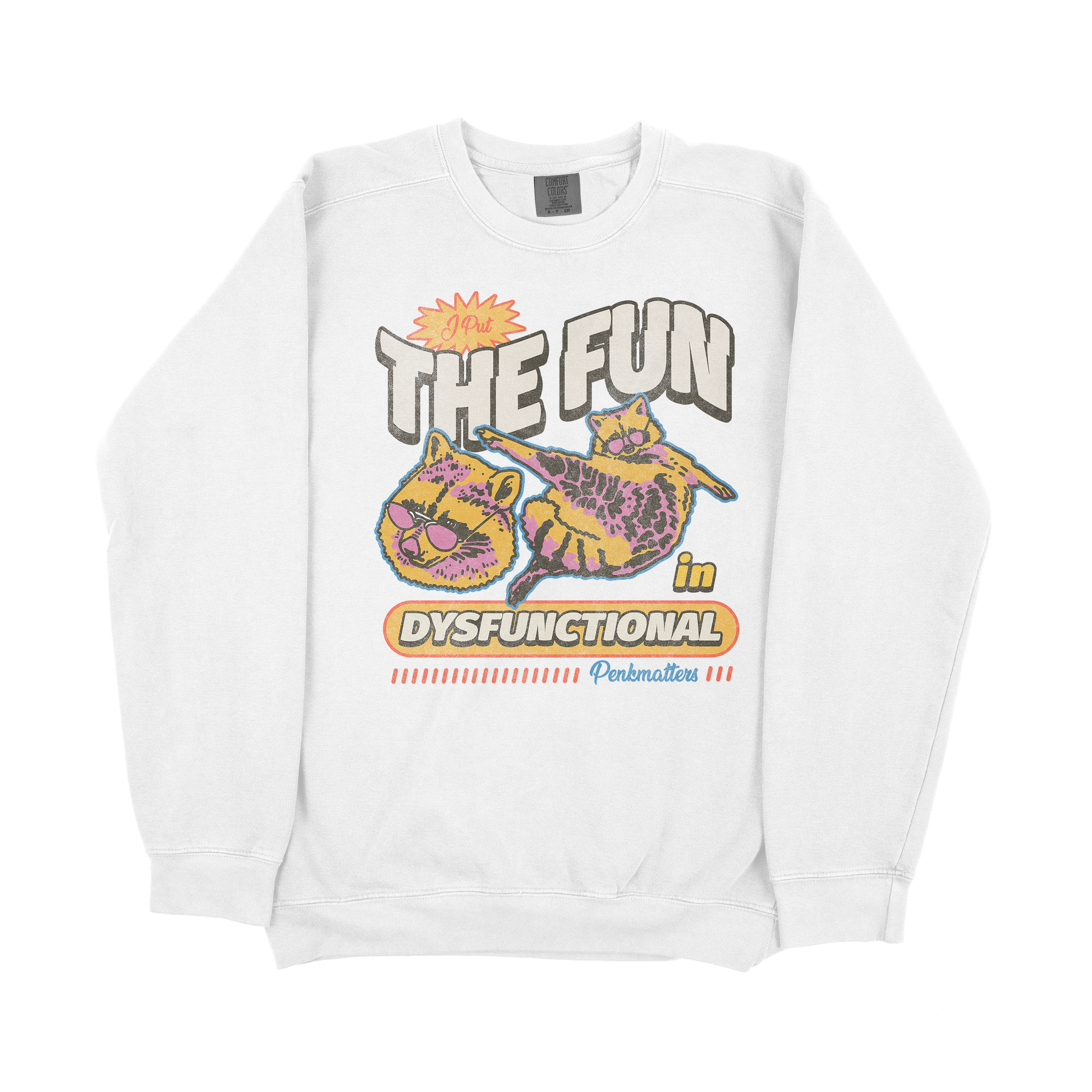 The Fun sweatshirt with unique graphic print.