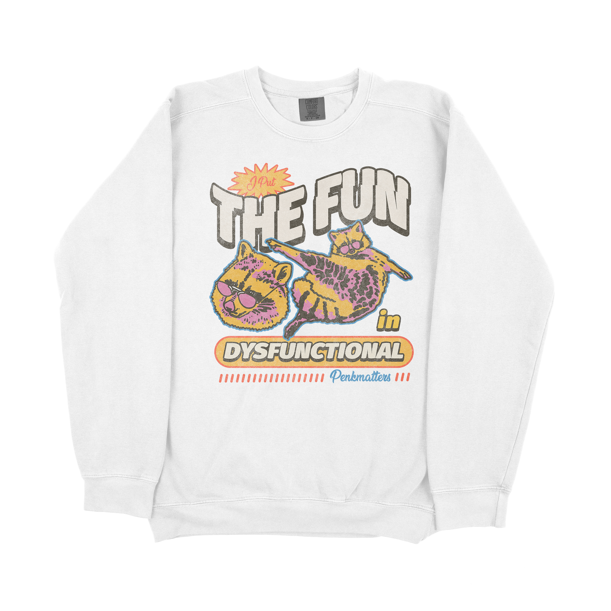 The Fun sweatshirt with unique graphic print.